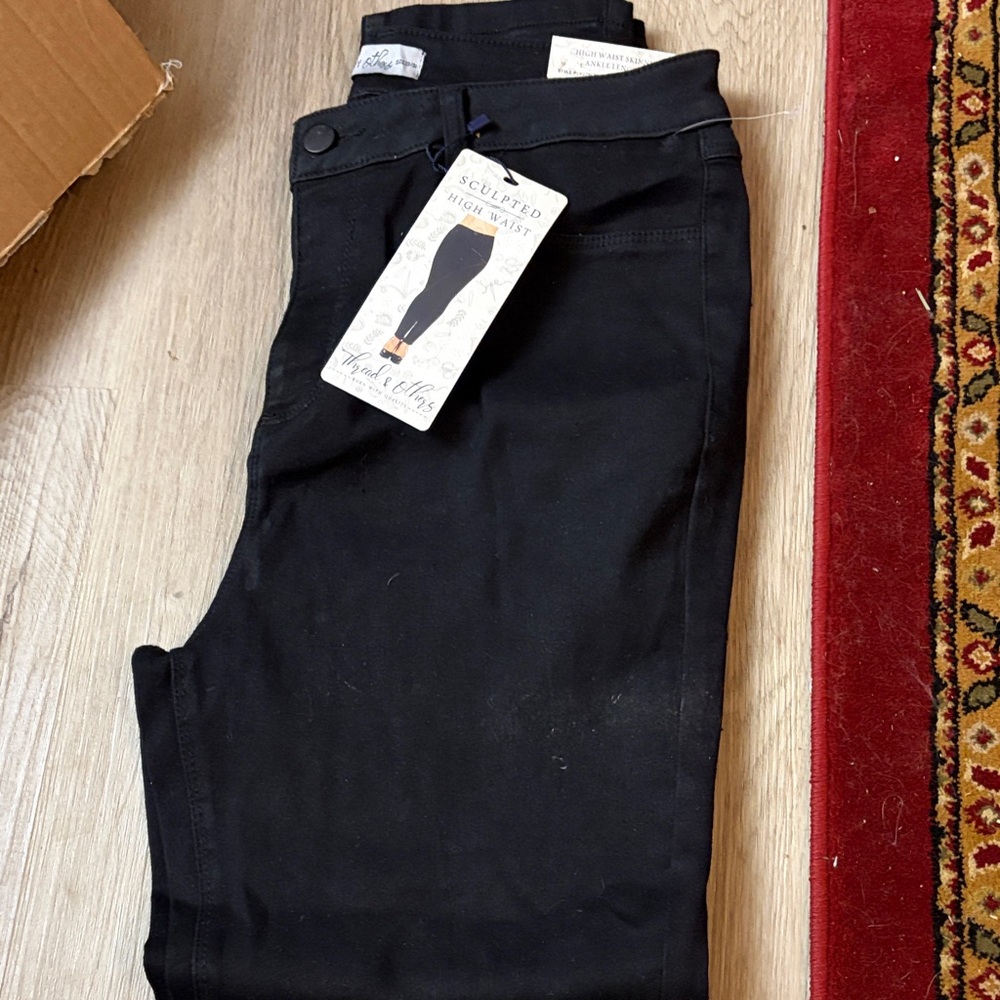 High-Rise Black Jeans for Women